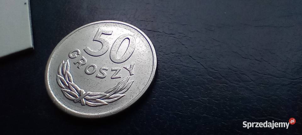 Stare monety 50 groszy 1968 PRL Polska piękna Numizmatyka