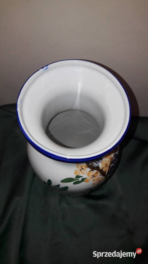 Wazon ceramiczny ręcznie malowany hand painted Głuchołazy