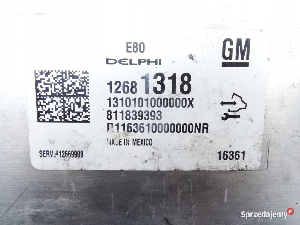 OPEL ASTR K 10 STEROWNIK SILNIKA 12681318 osobowe wielkopolskie Przemęt