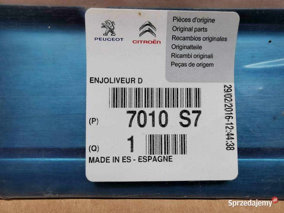 Listwa progowa wewnętrzna c4 picasso lewa lh