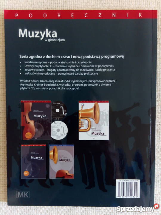 Muzyka Podręcznik gimnazjum 2CD Rok wydania 2009 Warszawa