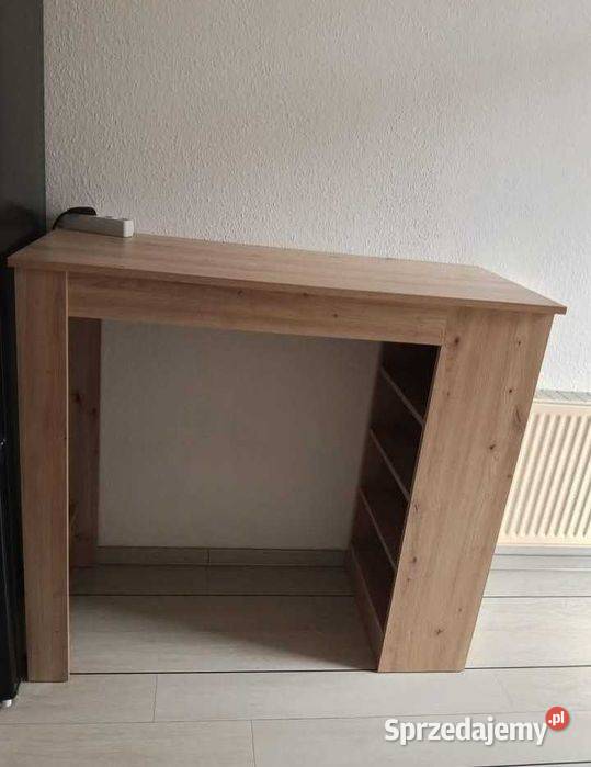 Wysokie biurko z regałem bocznym 50cm wielkopolskie Ślesin