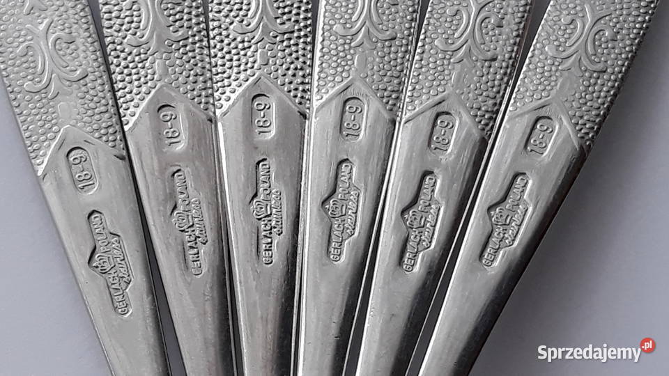 Łyżeczki do herbaty 1 ROŚLINNY Gerlach sztućce śląskie Dąbrowa Górnicza