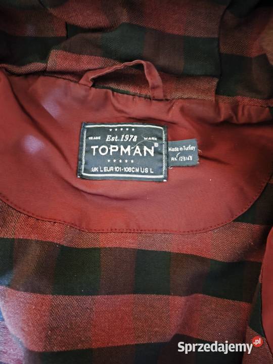 Stylowa bordowa kurtka Topman L stan Rozmiar L Gdynia