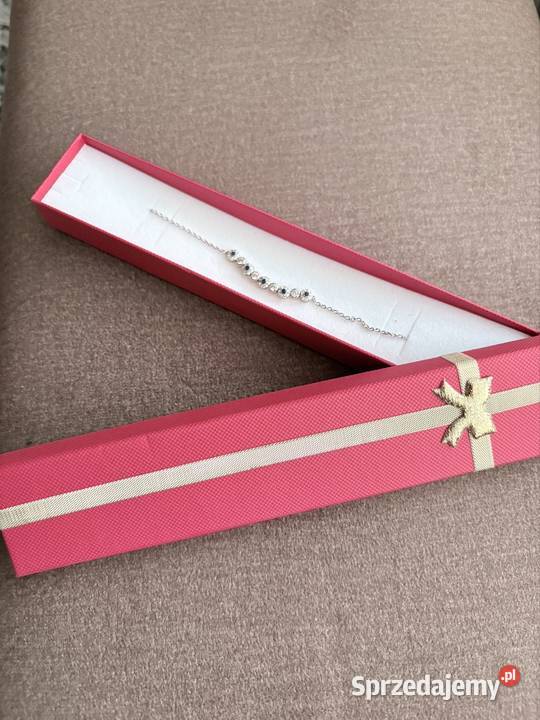 Bransoletka srebrna z cyrkoniami srebro