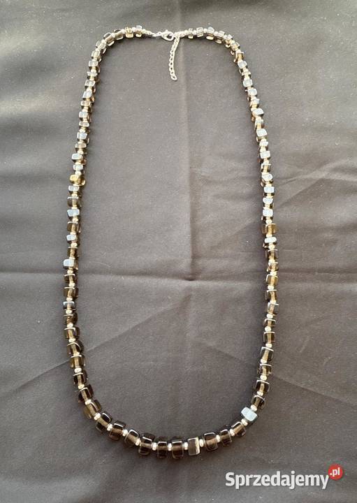 Naszyjnik z kwarcu dymnego Legnica