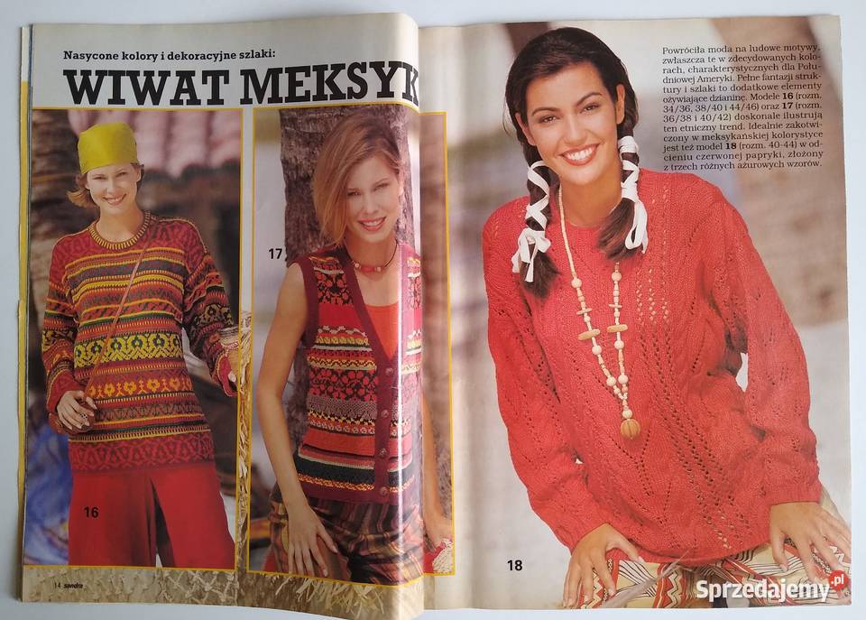 Modne Dzianiny Sandra 61998 Czasopisma Gdańsk