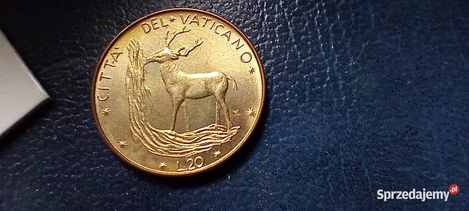 Stare monety 20 lir 1970 Watykan Lesko