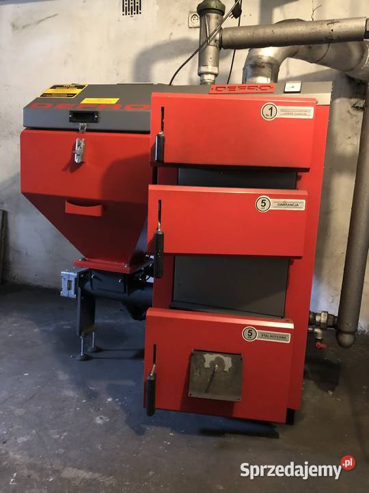 Piec kocioł na ekogroszek z podajnikiem Piece i kominki Radzionków