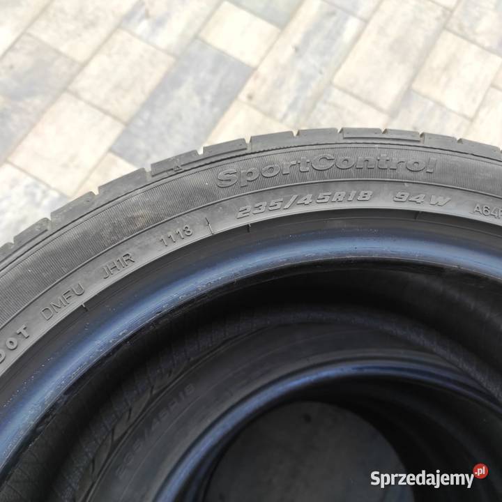 FULDA SportControl 23545R18 94W lato komplet Opony mazowieckie Lubice sprzedam