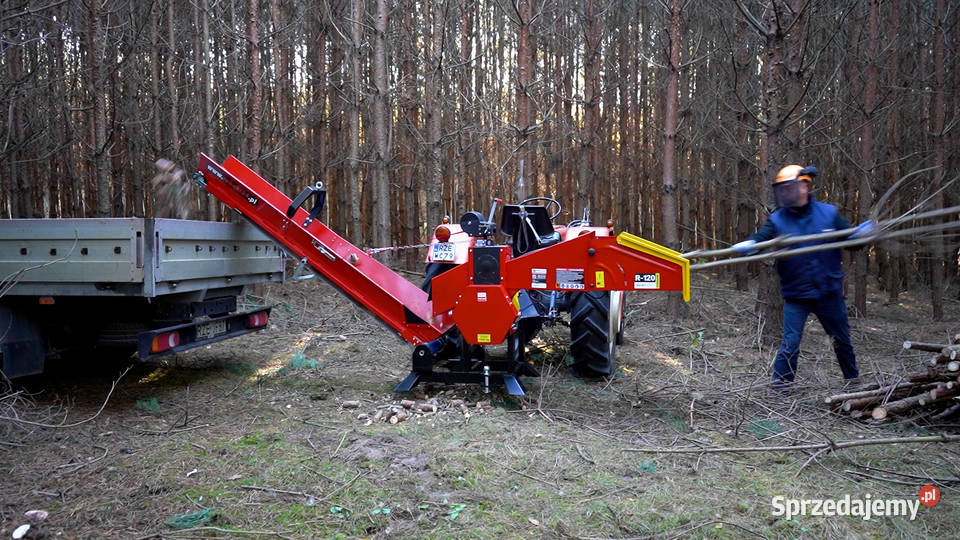 Rębak walcowy REMET R-120 + TAŚMA == rozdrabniacz do gałęzi == POLSKA