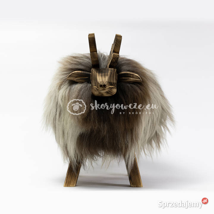 Krzesło renifer dekoracyjny brązowo biały Figurki i rzeźby Szaflary