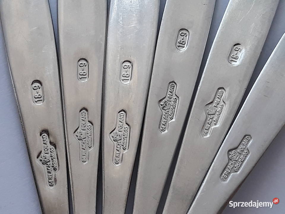 Łyżeczki do herbaty 3 PASECZKI PASKI Gerlach śląskie Dąbrowa Górnicza