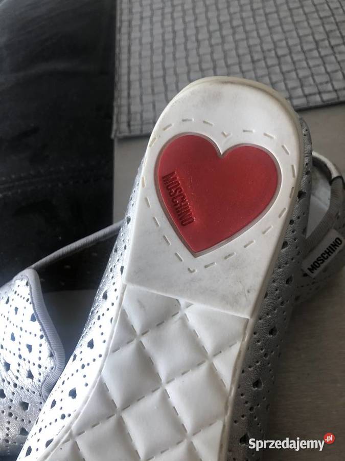 Srebrne balerinki Moschino r 36 Balerinki Damskie Warszawa
