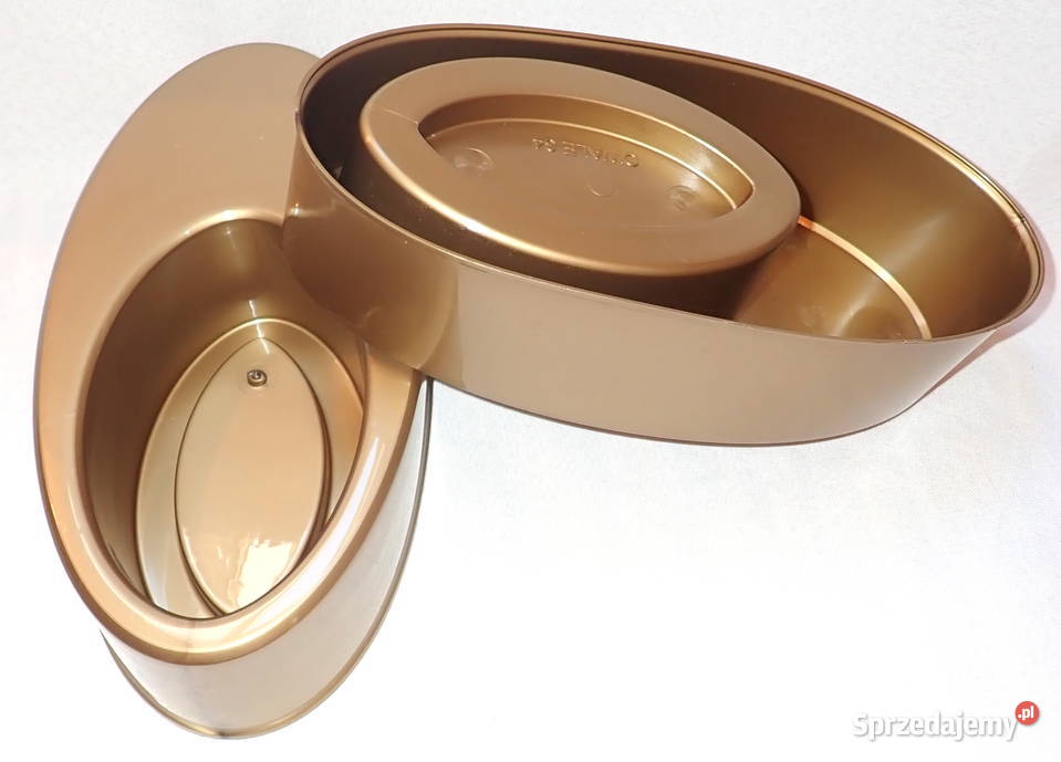 Miska złota Owal 34 na stroiki Złote miski Siewierz