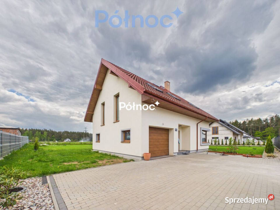 Przykopka gm Ełk nowy i nowoczesny dom z garażem