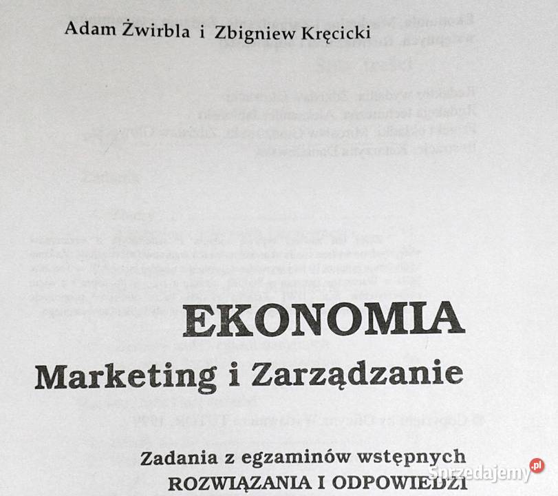 Ekonomia marketing i zarządzanie Adam Żwirbla Chełm