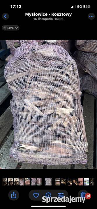 Rozpałka w worku z drewna liściastego Mysłowice