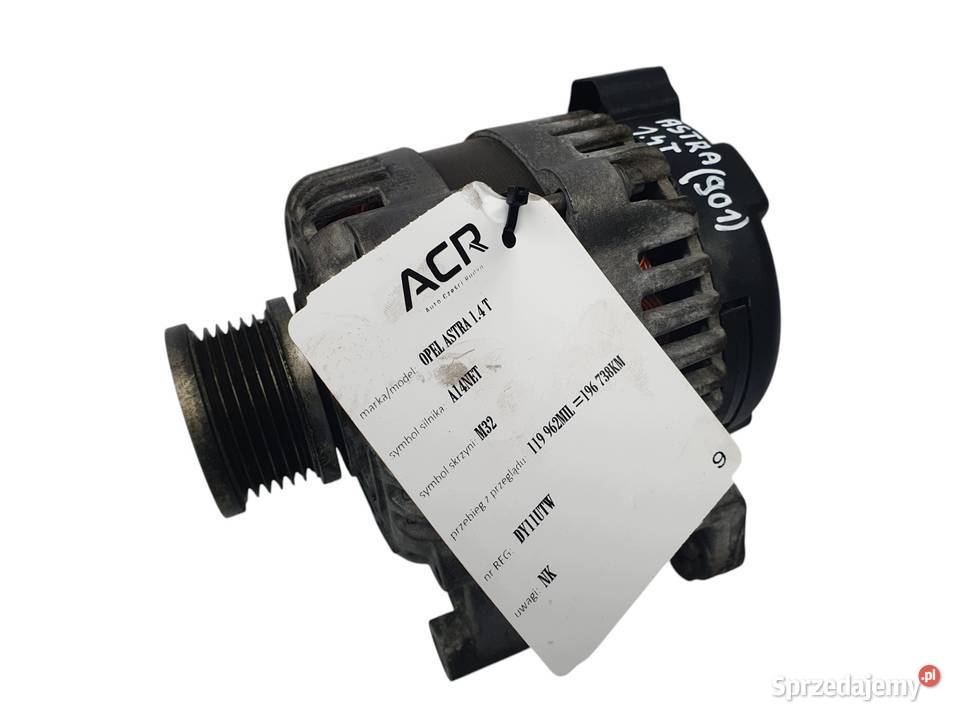 ALTERNATOR Opel Meriva B Astra J 14 T 13500582 osobowe