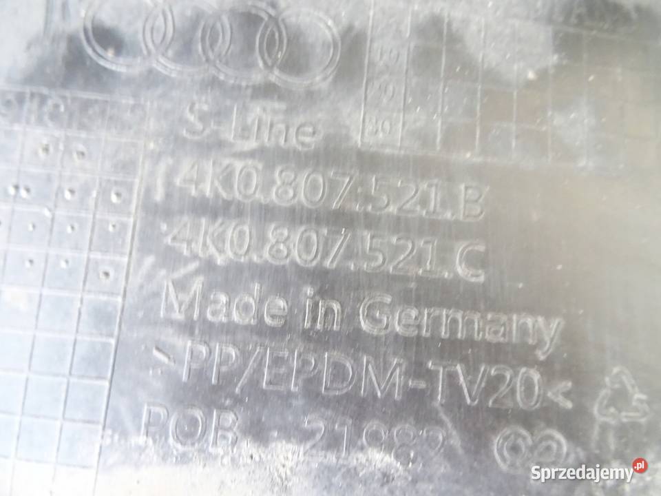 AUDI A6 C8 SPOILER POD ZDERZAK TYŁ SLINE Gorzów Wielkopolski