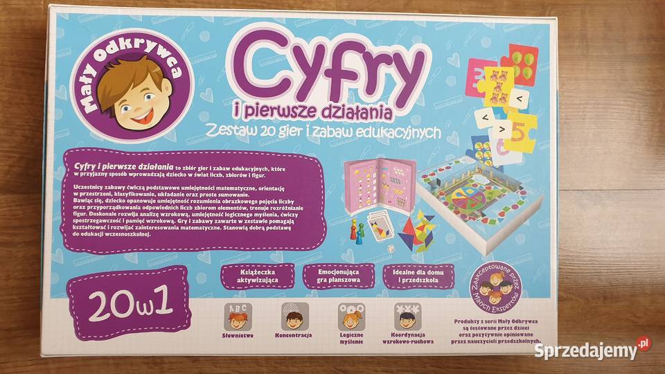 Cyfry i pierwsze działania Mały odkrywca Trefl Warszawa sprzedam