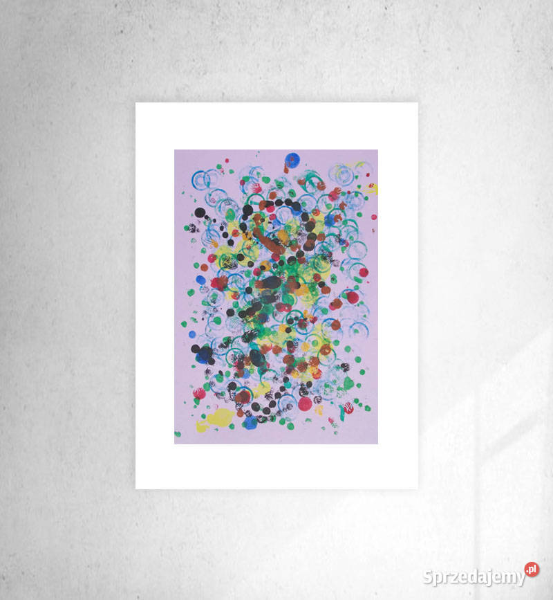 fioletowa grafika do domu abstrakcyjny obraz do