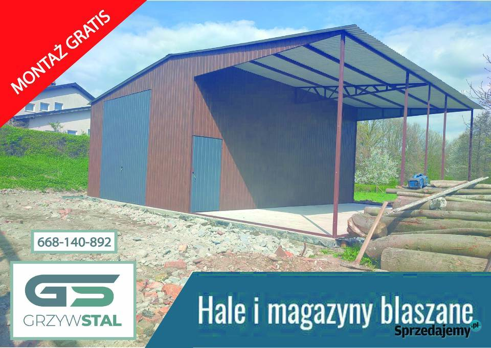 Garaż blaszany Rolniczy Magazyn Wiata Garaże