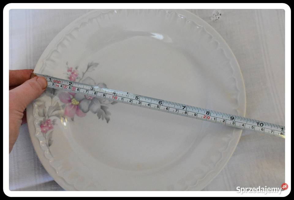 Porcelana BOGUCICE z okresu PRL talerze półmisek mazowieckie Płock