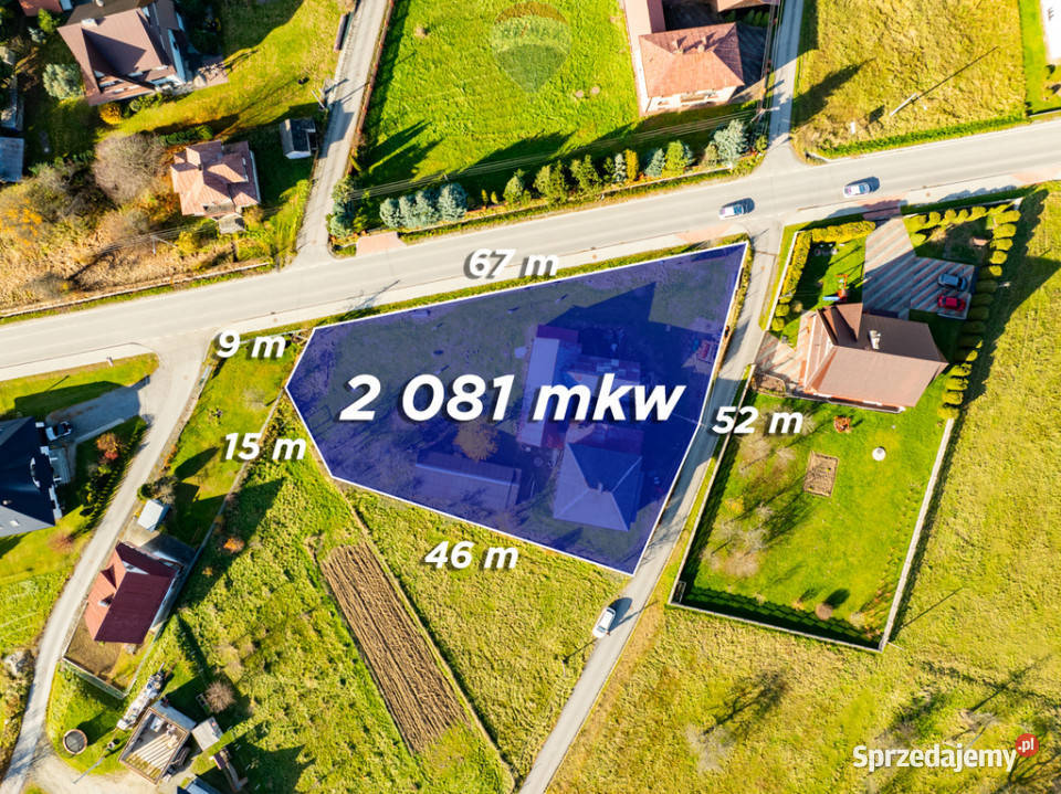 Działka budowlana z domem i budynkami małopolskie Spytkowice