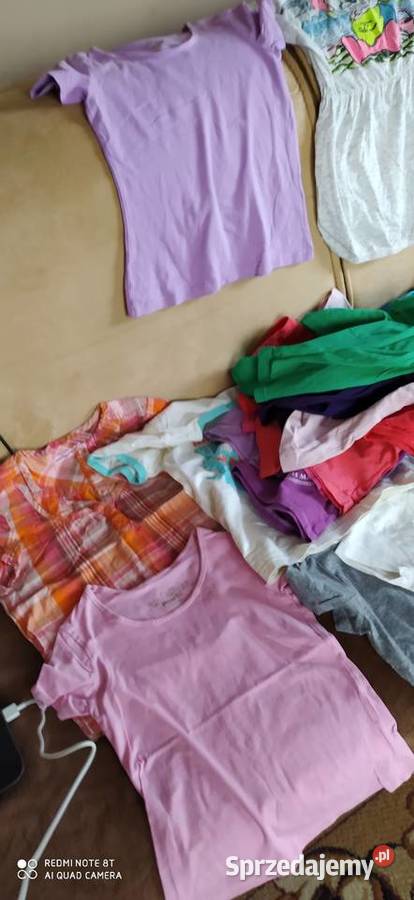 Bluzka z krótkim rękawem dziewczynki 122 128