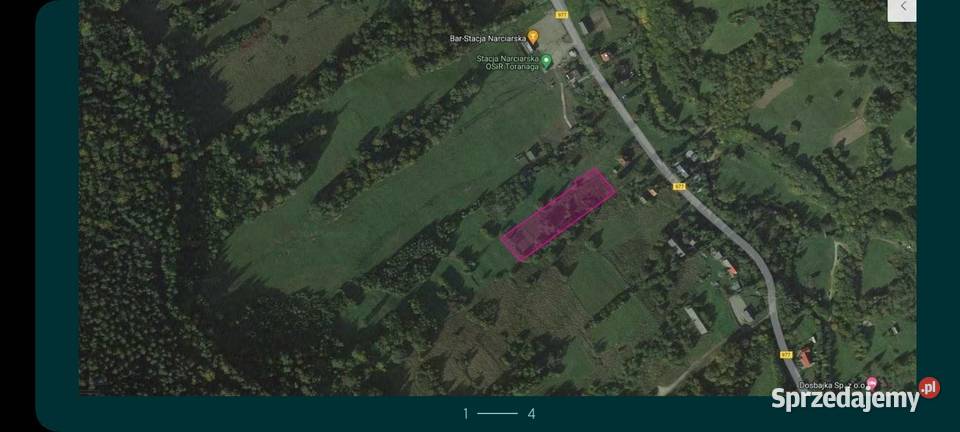 Działka budowlana widokowa Beskid Sądecki Małastów
