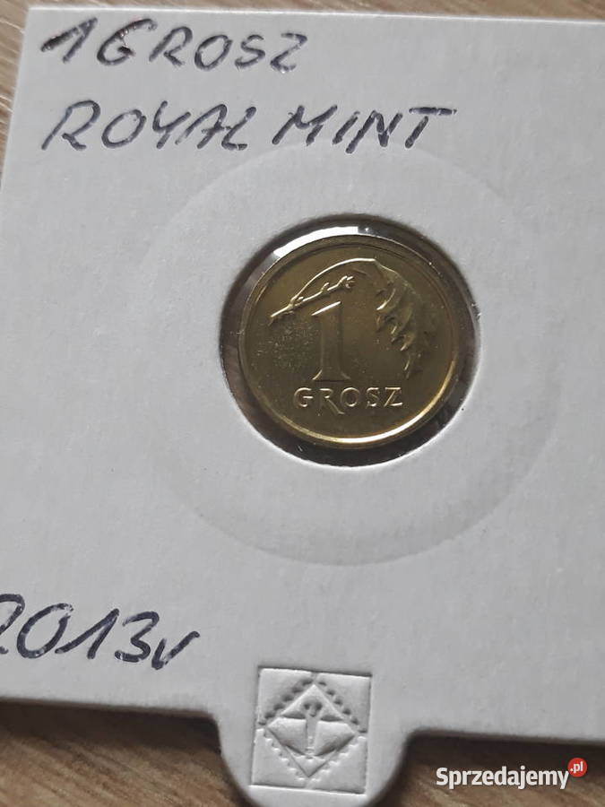 1 Grosz 2013 r Royal Mintnajrzadsza Kolekcje wielkopolskie Konin