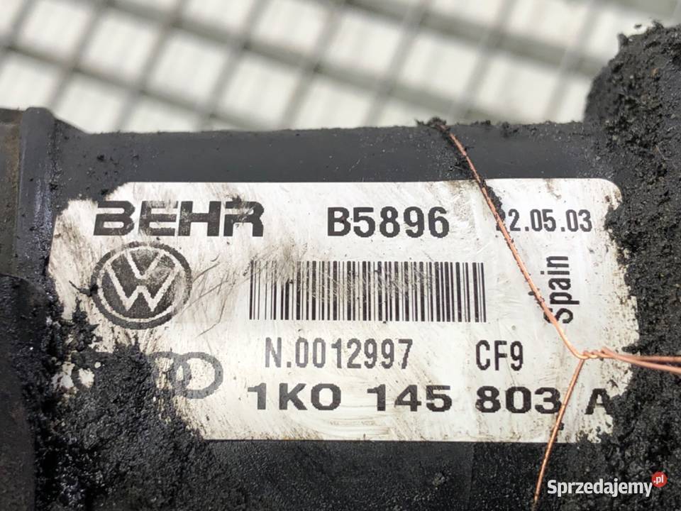 INTERCOOLER AUDI A3 8P 1K0145803A 20 140 0313 osobowe