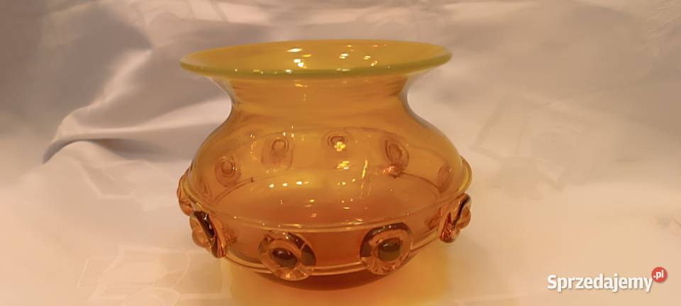 Wazon żółty Krakowski Instytut Szkła Kraków