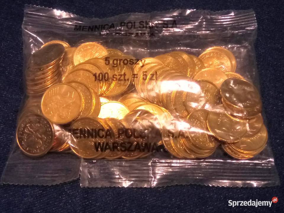 5 groszy 2014 worek 100 MW