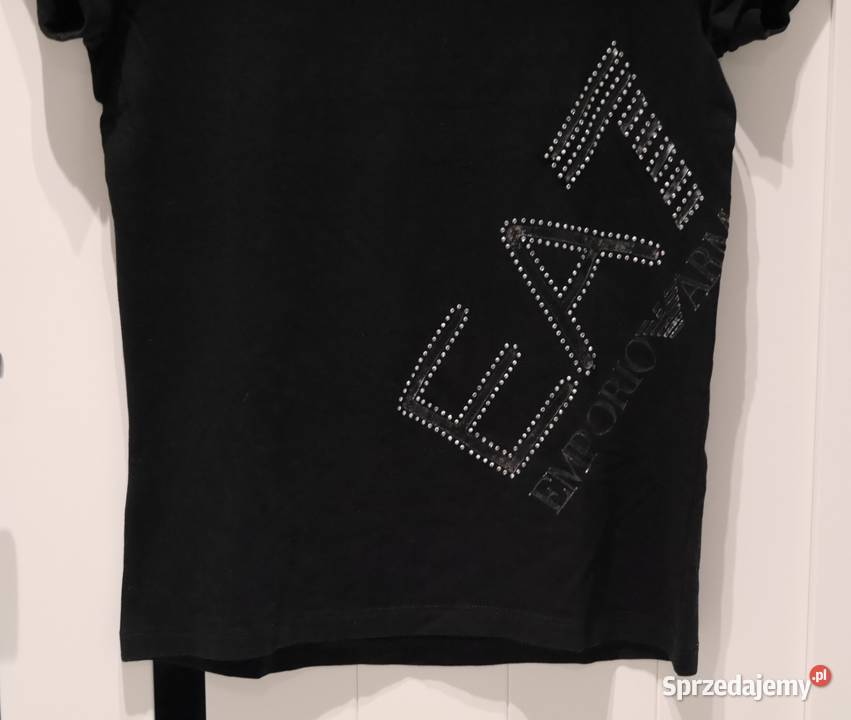 Emporio Armani fajna bluzeczka cyrkonie 34 XS Bez wzoru Wrocław sprzedam