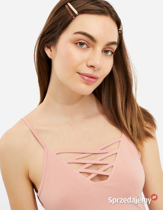 pudrowy różowy top Tally Weijl xxs 32 koszulka Toruń
