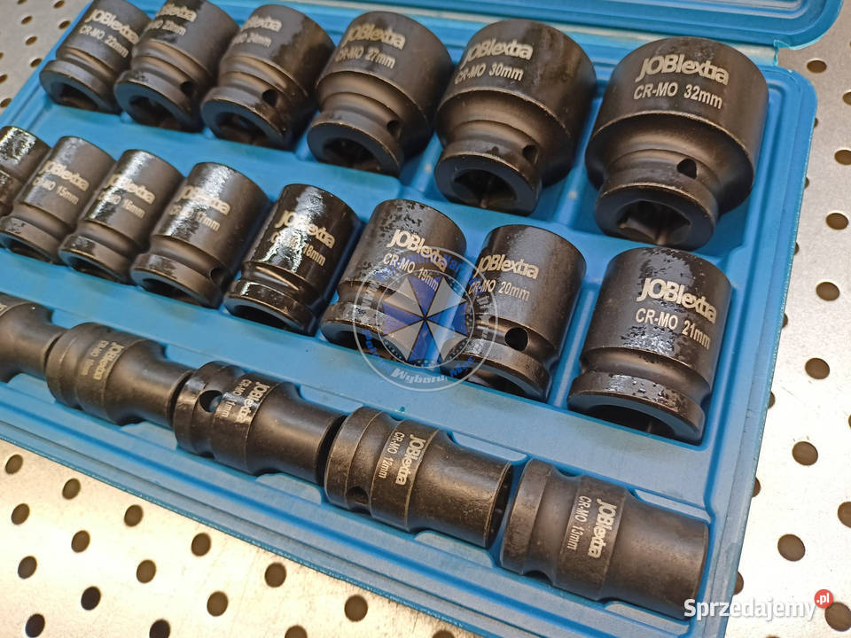 Nasadki udarowe 6kątne 12 832mm 20el CrMo zestaw Klucze Nowe