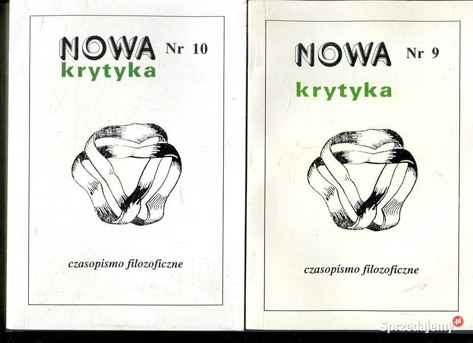 Nowa Krytyka Czasopismo filozoficzne 51995 71996 Szczecin sprzedam