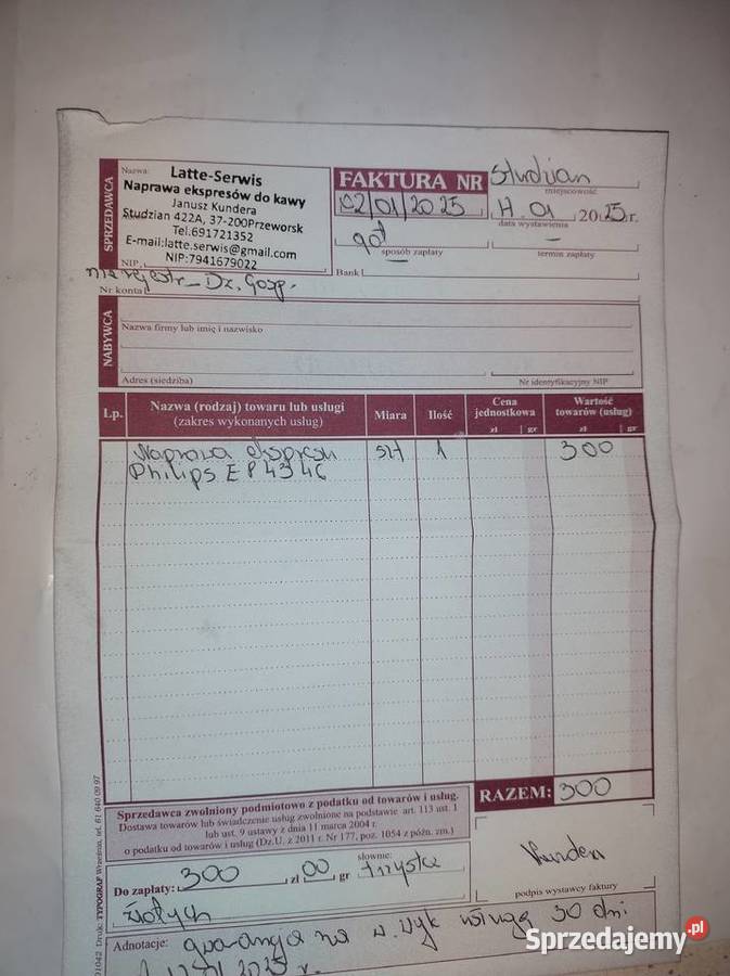 Sprzedam expres do kawy Philips 4300 Jarosław