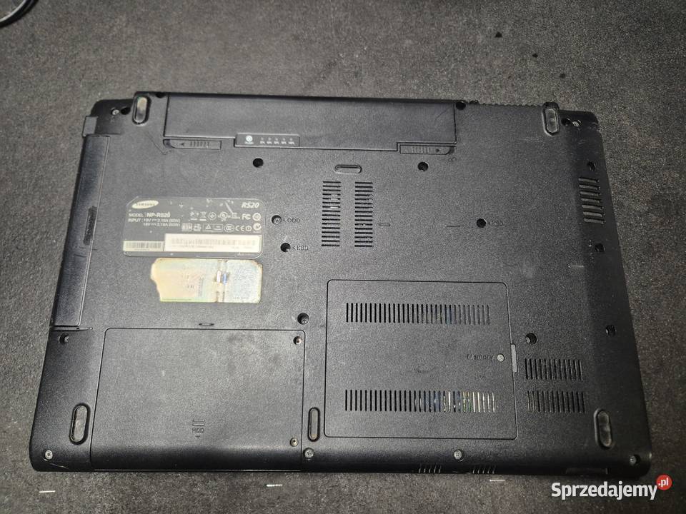 Laptop Samsung r520 działający uszkodzona Ruda Śląska