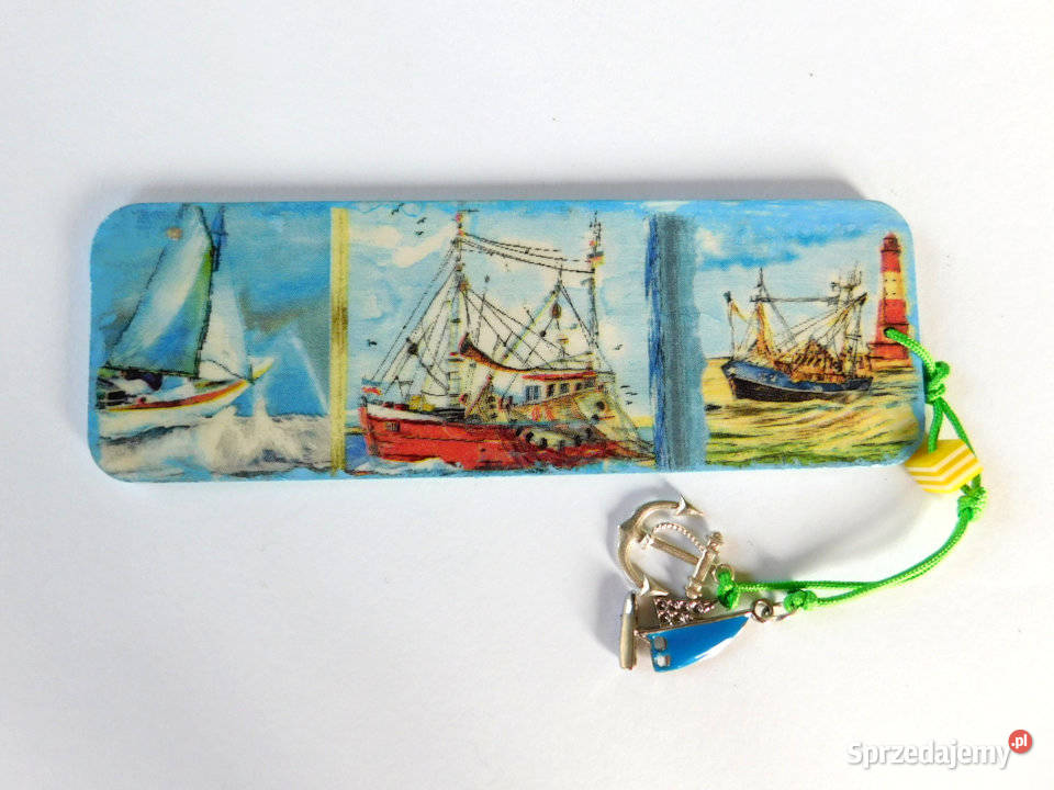 Zakładka do książki marynistyczna rękodzieło Dębogórze sprzedam