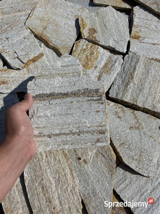 Łupek Złoty Kamień Naturalny Okładzina Elewacja