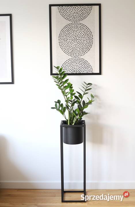 Kwietnik Metalowy Stojak z donicą 80 LOFT