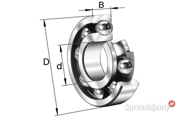 Łożysko kulkowe zwykłe 35x72x17 mm INAFAG 6207C3 Kamionna
