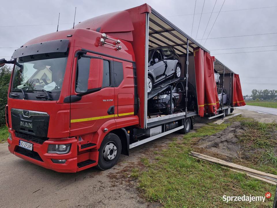 Man TGL 12260 2023r tandem plandeka laweta na 5 250KM Mrągowo