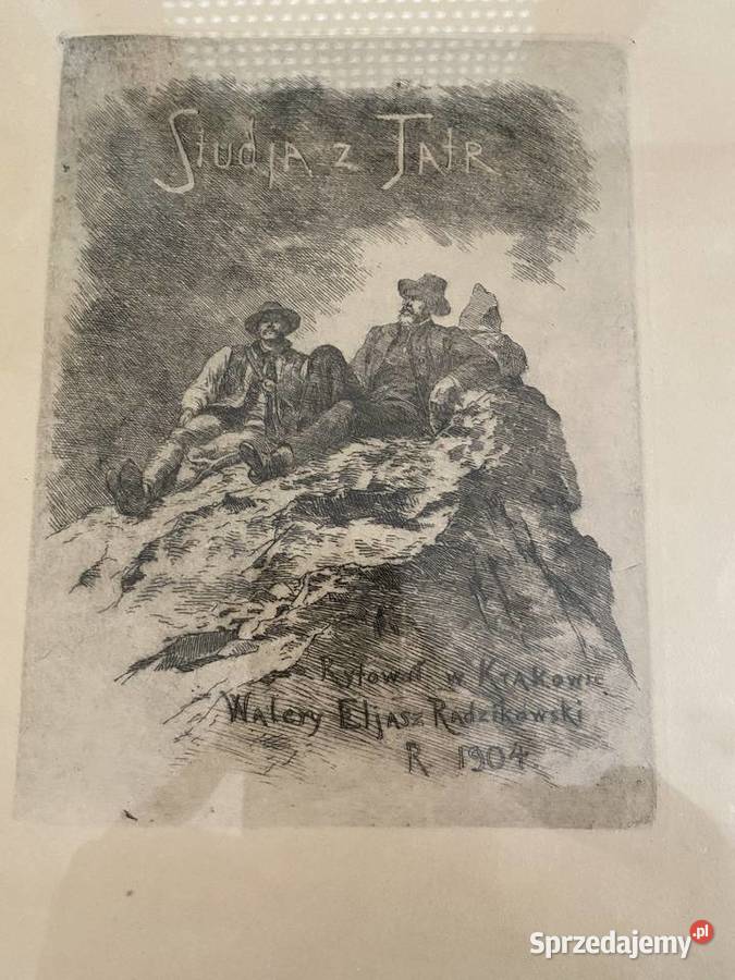 Walery Eljasz Radzikowski Grafika z teki Studia Kraków