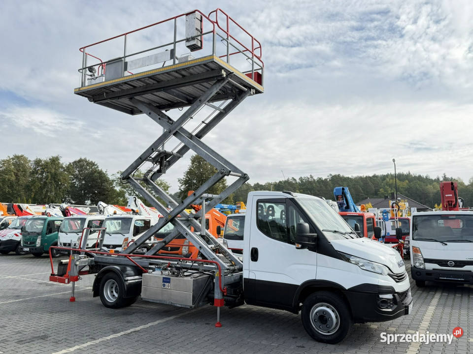 Iveco Zwyżka Podnośnik Nożycowy Franke MALLAGHAN pełny VAT Widełki