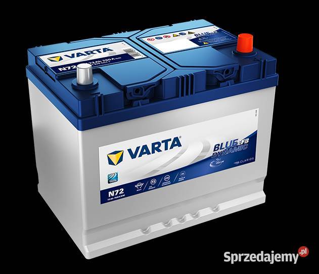 Akumulator 72Ah VARTA Blue Dynamic EFB N72 760A Motoryzacja