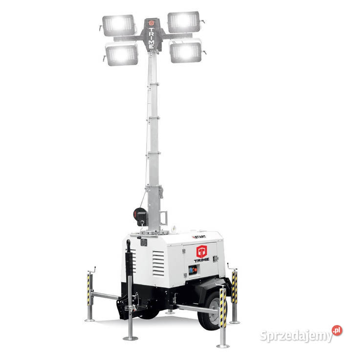Maszt oświetleniowy 8 m 4x320W 5000 m2 Trime